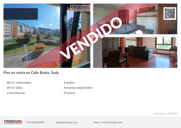 Piso en C/ Braña, Sada